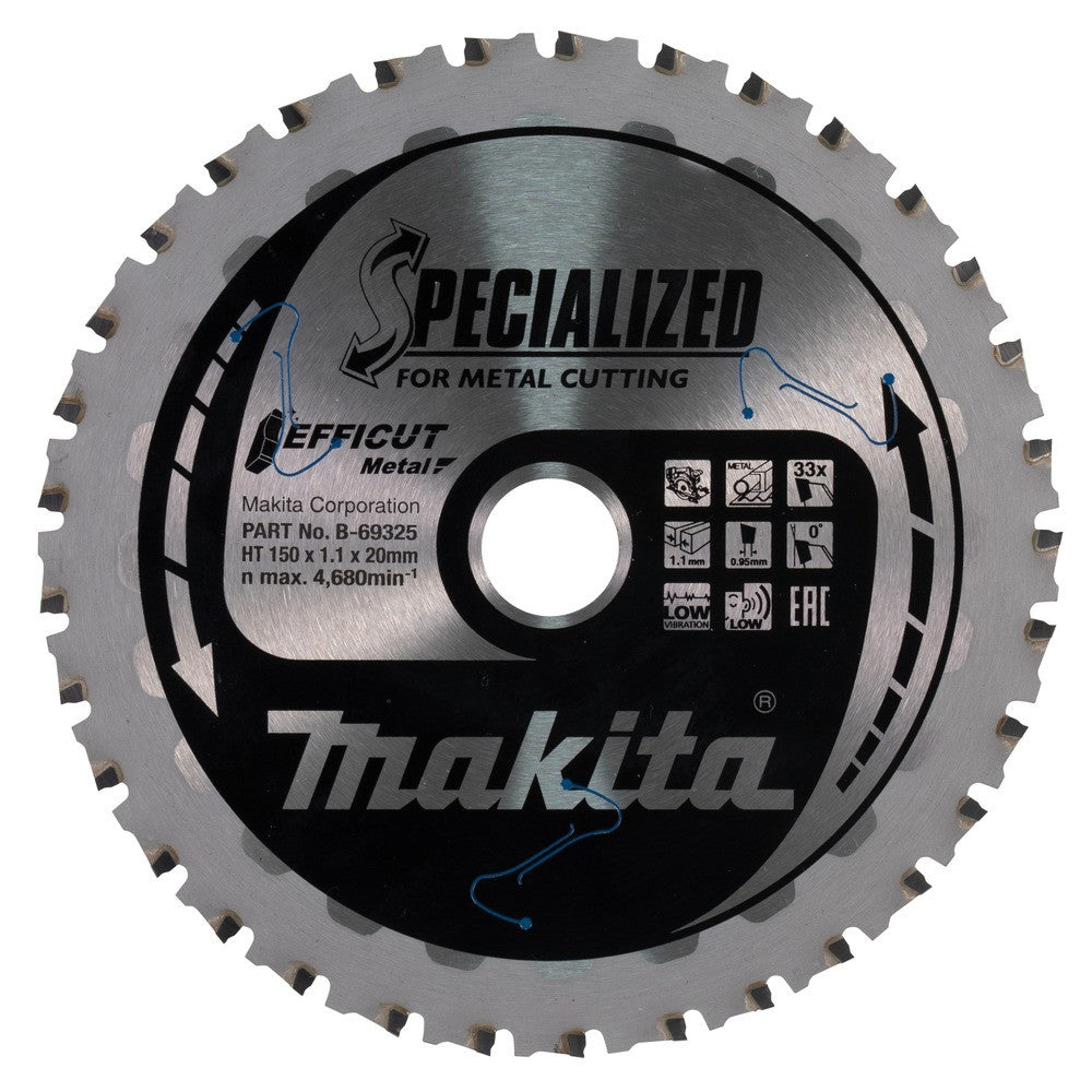 MAKITA Lame carbure 150x20x33 - B-69325