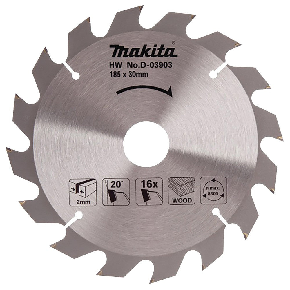 MAKITA Lame de scie Ø185 16 dents - D-03903
