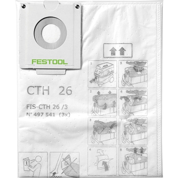 Sac filtre de sécurité fis-cth 26/3 497541 festool
