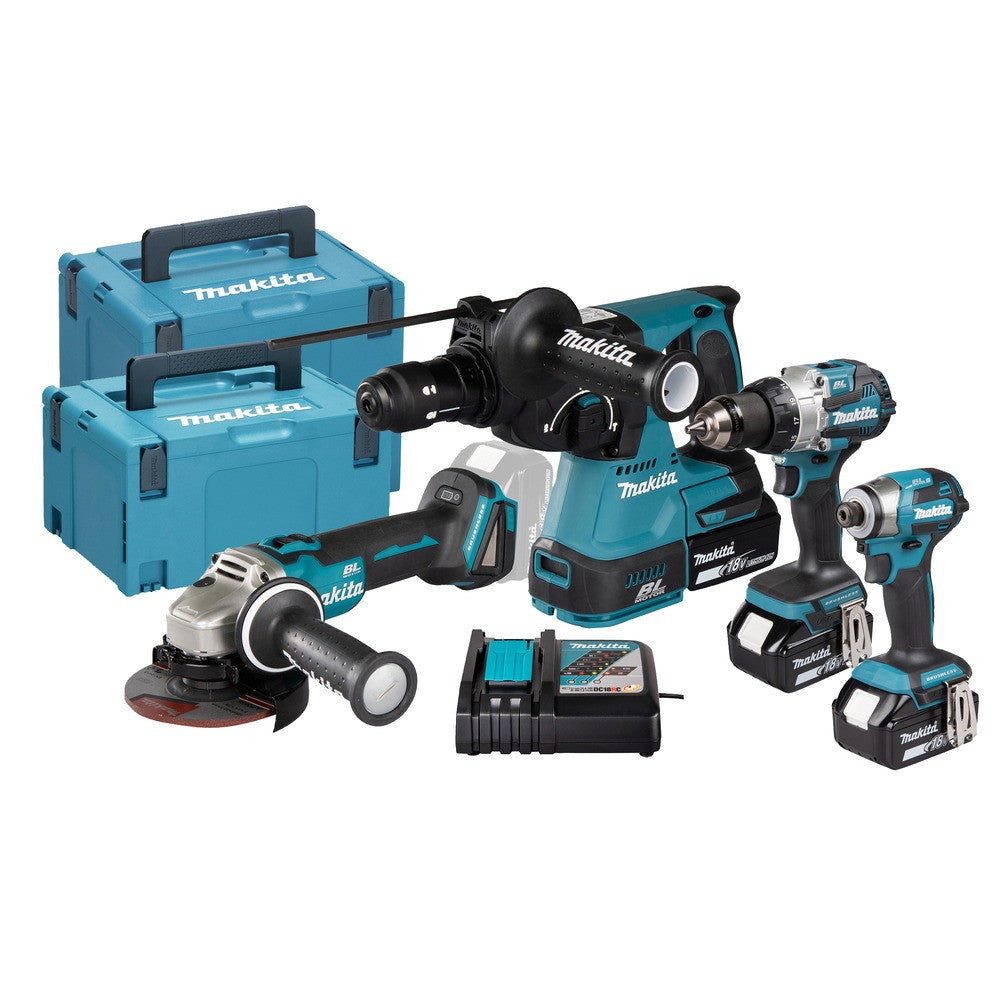 MAKITA Pack 4 Machines 18V 3x5Ah - DLX4195JX1