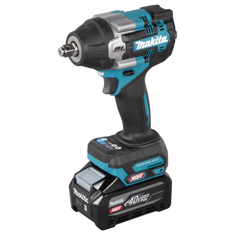 MAKITA Boulonneuse à choc 1/2'' 760nm 40V Max XGT 2x4Ah - TW007GU201