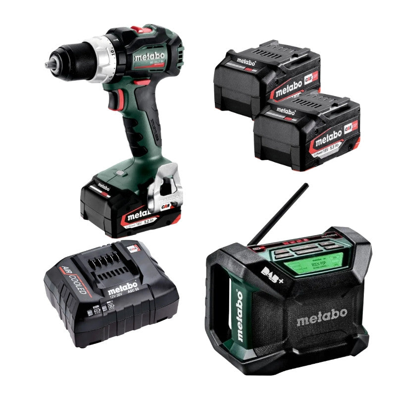METABO Pack 2 outils Perceuse + Radio 18V 2x5Ah - PACK2OUT18V3