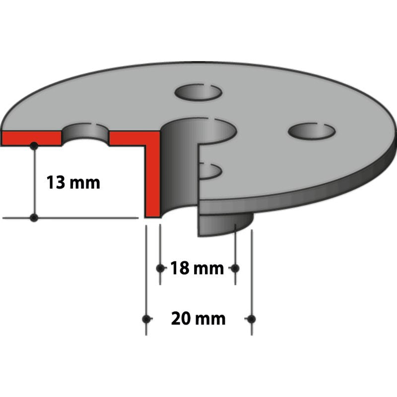 MAKITA Guide à copier Ø18int Ø20ext - 164393-0