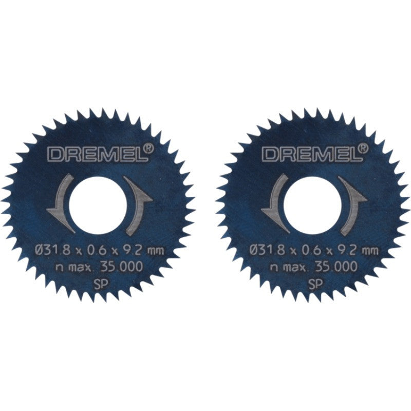 DREMEL Lot 2 Lames scie circulaire Ø31,8mm pour 670 - 26150546JB