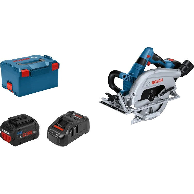 BOSCH Scie circulaire Ø190mm 18V 2x5,5Ah L-Boxx GKS18V-70L - 06016B9002