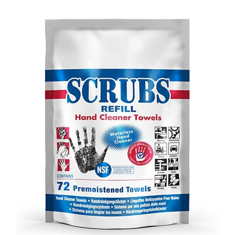 SCRUBS Pack recharge de 72 lingettes NSF E4 pour seau - 042270