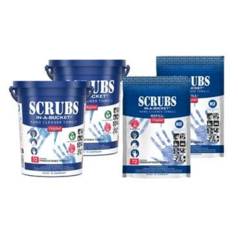 SCRUBS Pack recharge de 72 lingettes NSF E4 pour seau - 042270