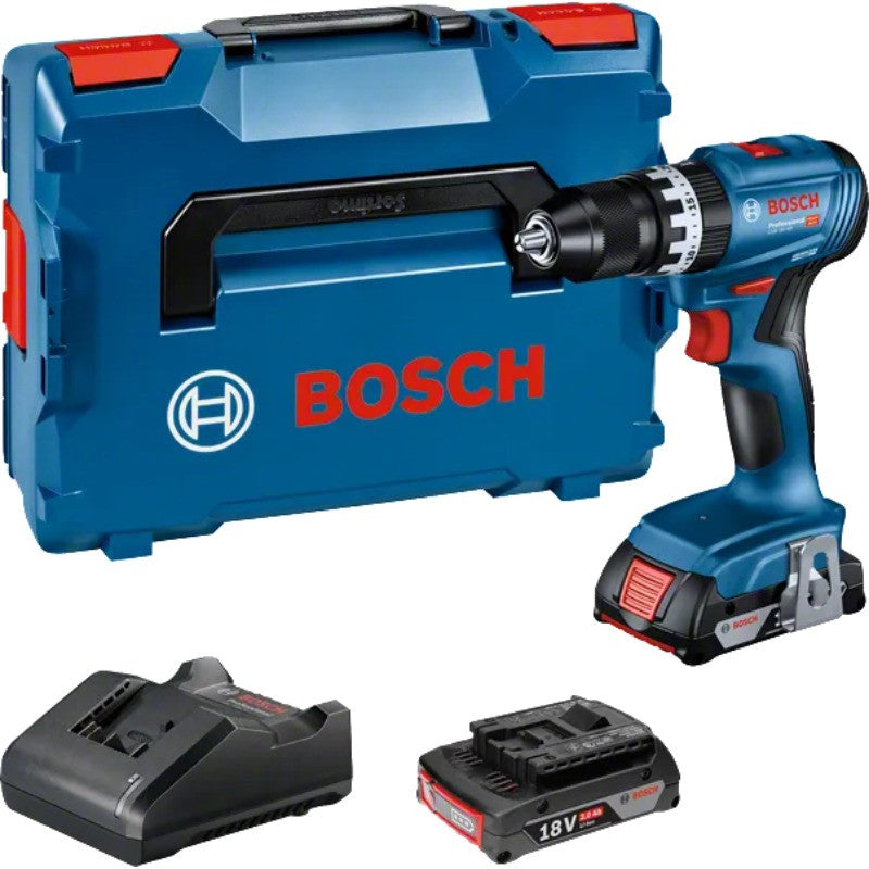 BOSCH Perceuse 18V 2x2Ah L-Boxx GSB18V-45 - 06019K3303