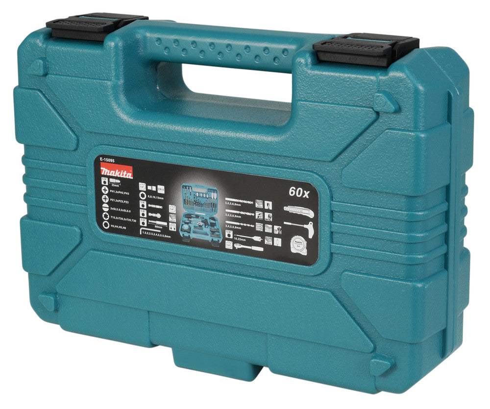 MAKITA Coffret 60 Forets, embouts, clés, douilles, … - E-15095