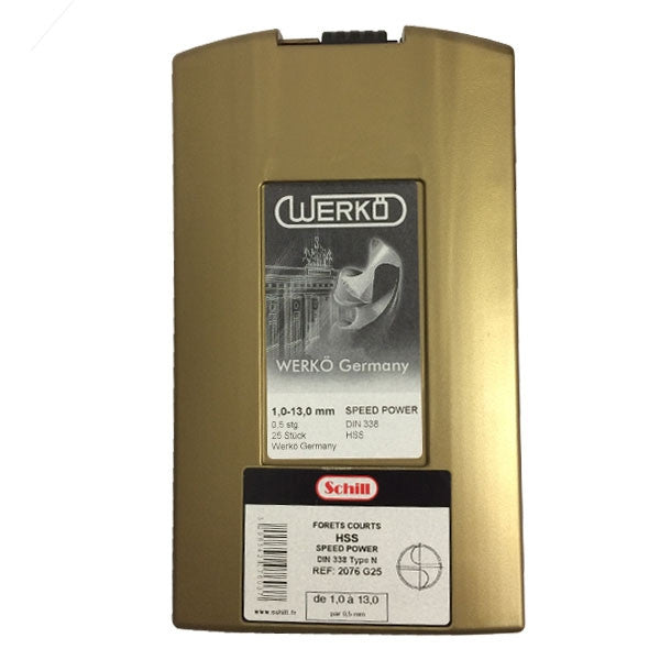 Coffret 25 forets metal hss speedpower 2076g25 schill