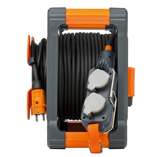 Enrouleur cube avec powerblock 25+5m ip44 2.5mm² 9212301100 brennenstuhl