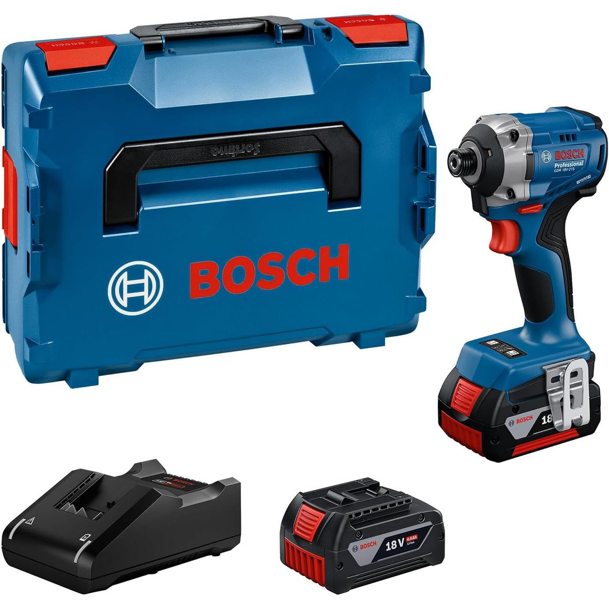 BOSCH Viss chocs 215Nm 18V 2x4Ah L-Boxx GDR18V-215 - 06019N2002