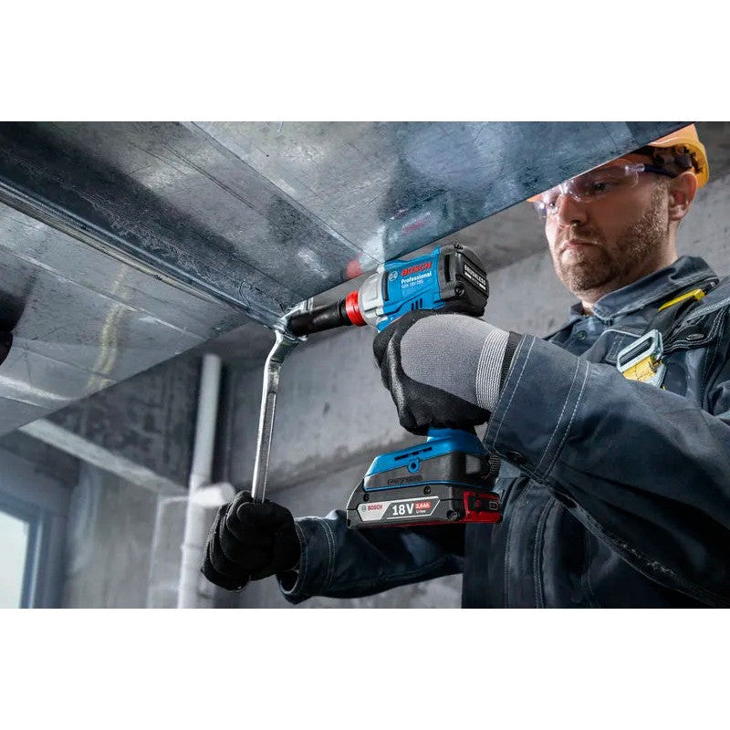 BOSCH Boulonneuse 2en1 285Nm 18V 2x4Ah LBoxx GDX18V-285 - 06019N2102