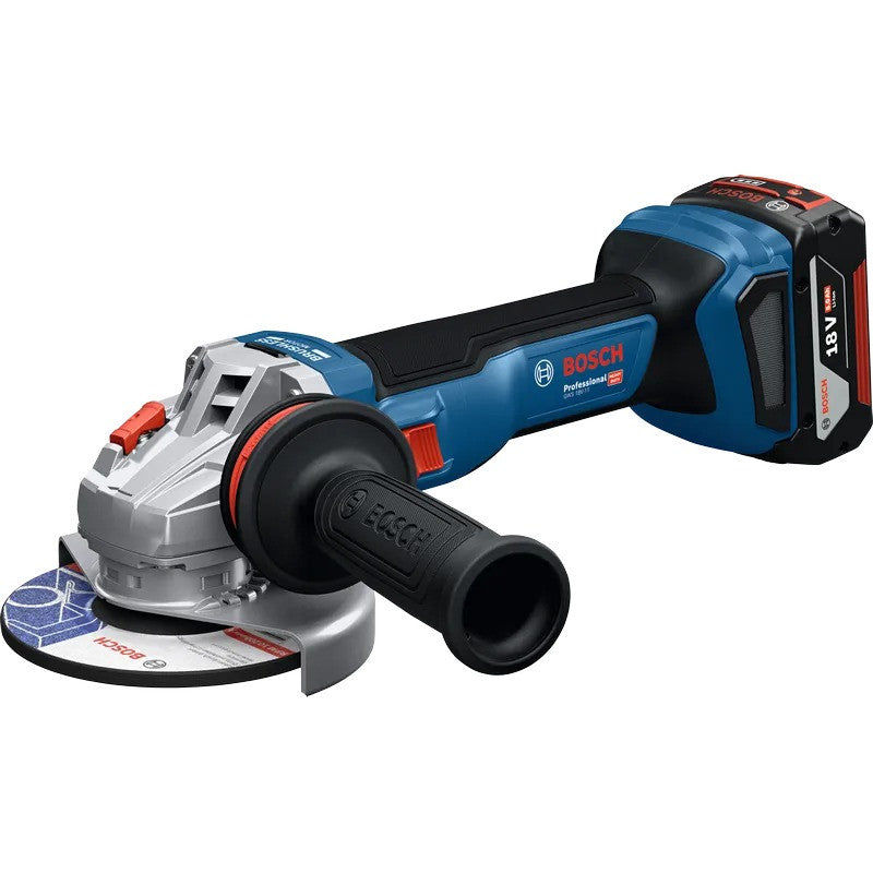 BOSCH Meuleuse Ø125mm 18V 2x5Ah L-Boxx GWS18V-11 - 06019N4103