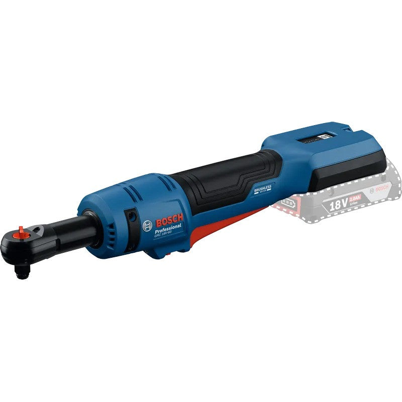 BOSCH Clé à cliquet 60Nm 18V 2x2Ah L-Boxx GRC18V-60 - 06019N8002