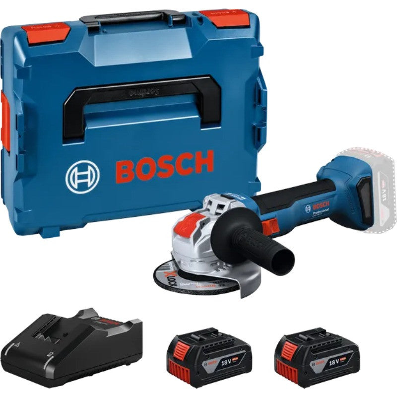 BOSCH Meuleuse Ø125mm 18V 2x4Ah L-Boxx GWX18V-8 - 06019N9102