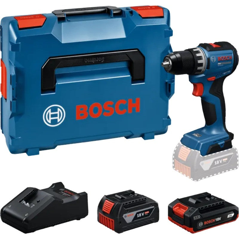BOSCH Perceuse 18V 2+4Ah GSR18V-52 L-Boxx - 06019S0024