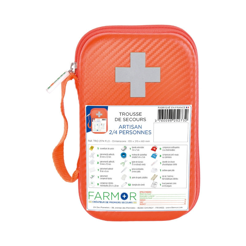 Trousse de secours Artisan 2/4 personnes FARMOR TRO2174FLO
