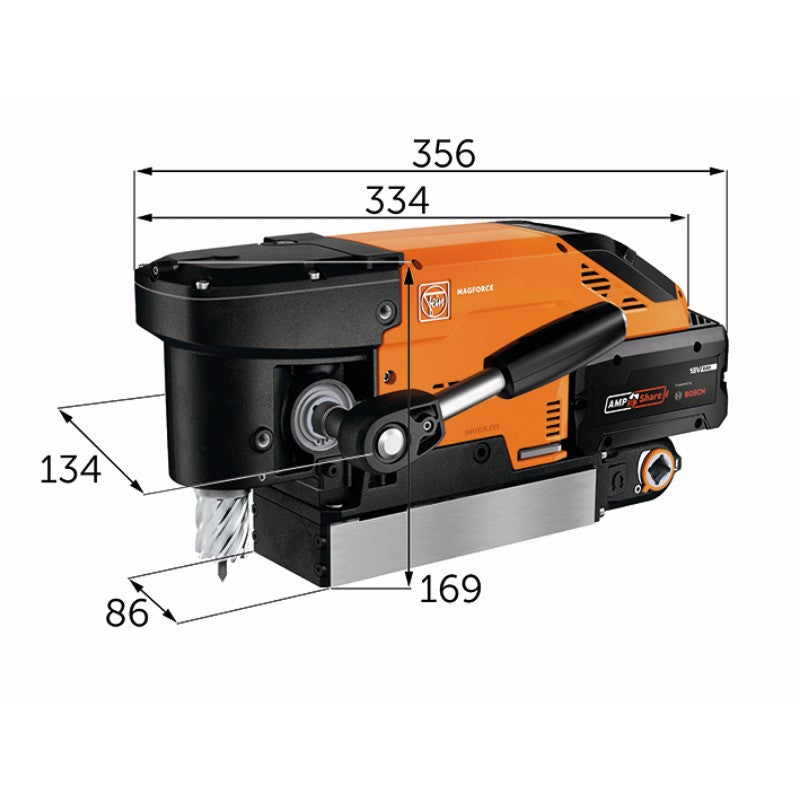 FEIN Unité de perçage 18V 2x8Ah AKBC 36 MAGFORCE AS - 99100001281
