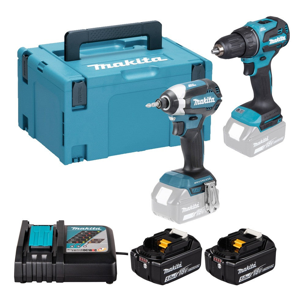 MAKITA Pack 2 outils 18V 5Ah DDF490+DTD153 - DLX2535TJ