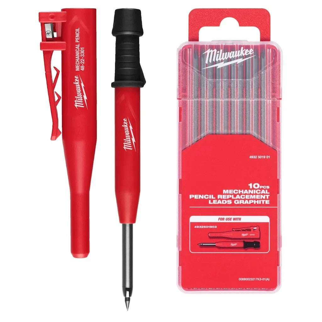MILWAUKEE Crayon de chantier + 10 mines 2.8mm - 4932501156