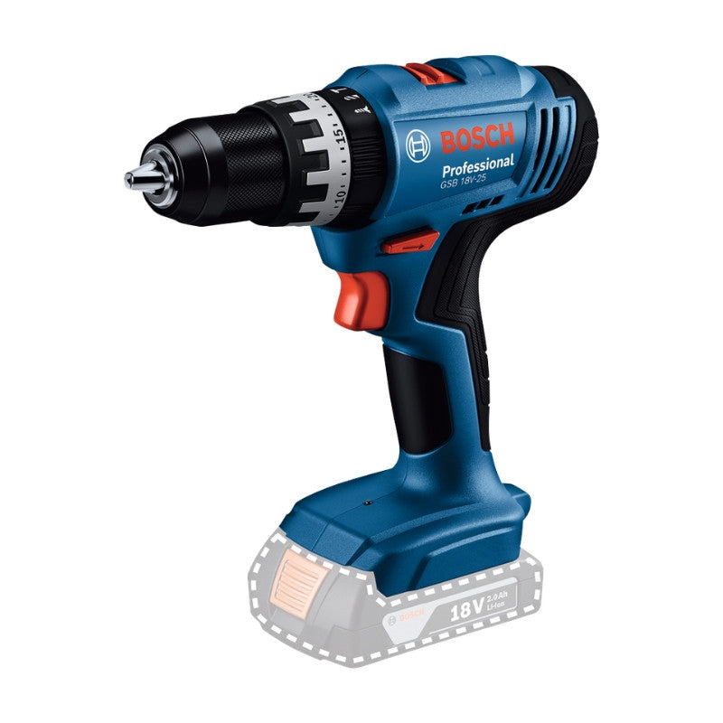 BOSCH Perceuse à percussion 60Nm 18V 2x2Ah LBoxx GSB18V-25 - 06019K9302