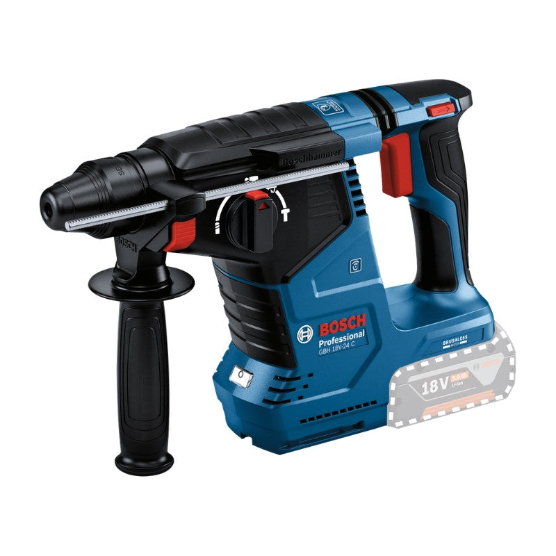 BOSCH Perforateur SDS+ 2,4J 18V 2x5Ah LBoxx GBH18V-24C - 0611923003