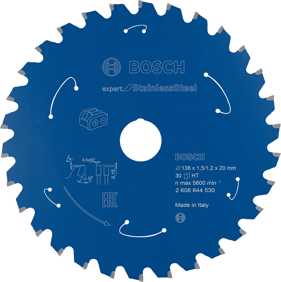 Lame de scie circulaire sans-fil inox bosch