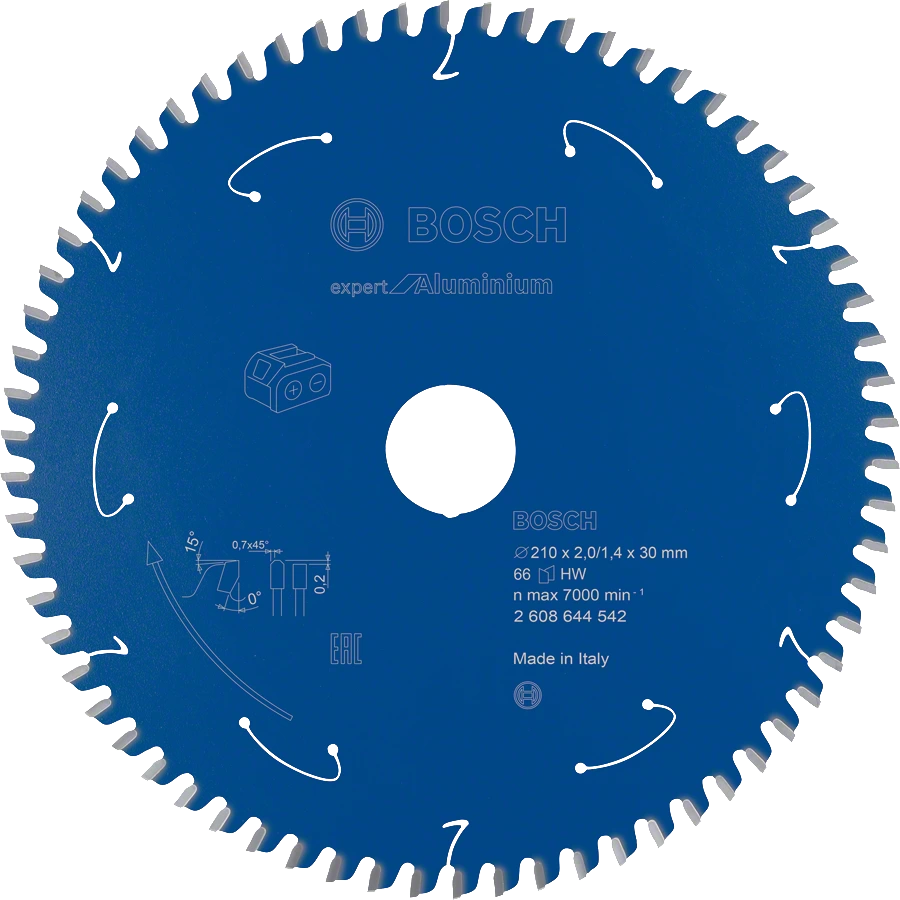 Lame de scie sur table sans-fil expert for aluminium bosch