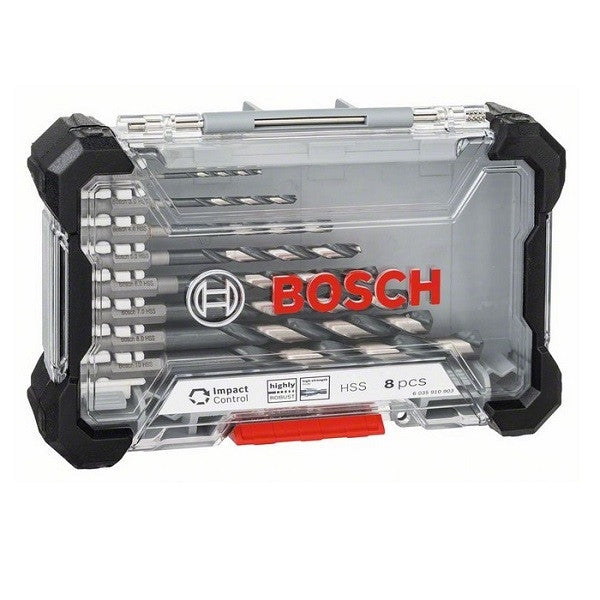 Coffret 8 forets métal hss-g impact queue 6 pans 1/4" 2608577146 bosch