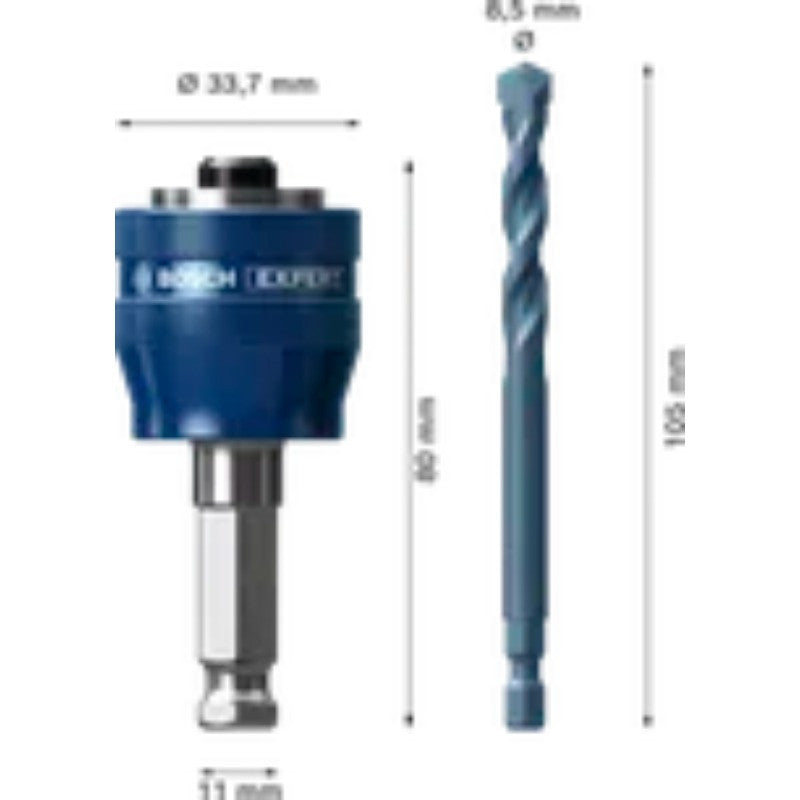 BOSCH EXPERT Adaptateur PowerChange avec foret