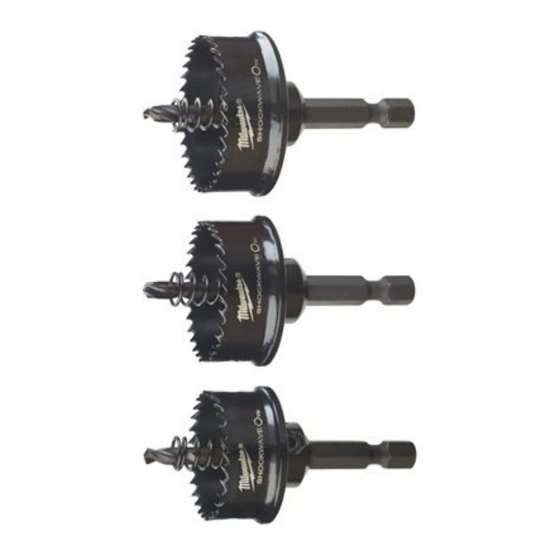 Set de 3 scies cloches shockwave 22/29/35 mm 49224800 milwaukee