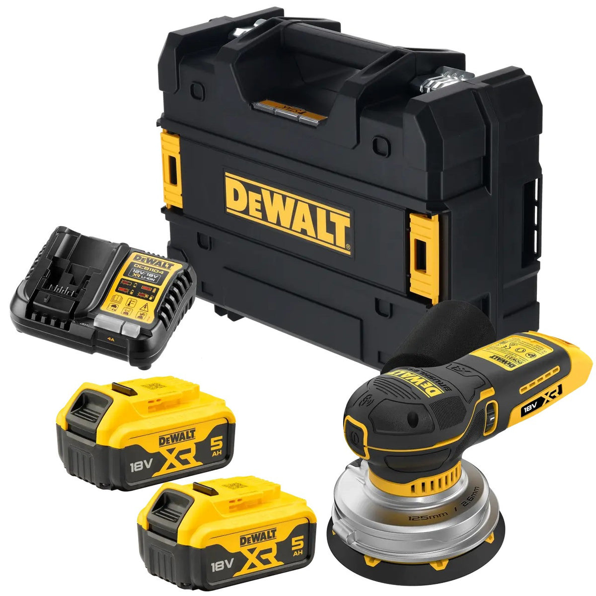 DEWALT Ponceuse excentrique Ø125mm 18V 5Ah - DCW211P2-QW