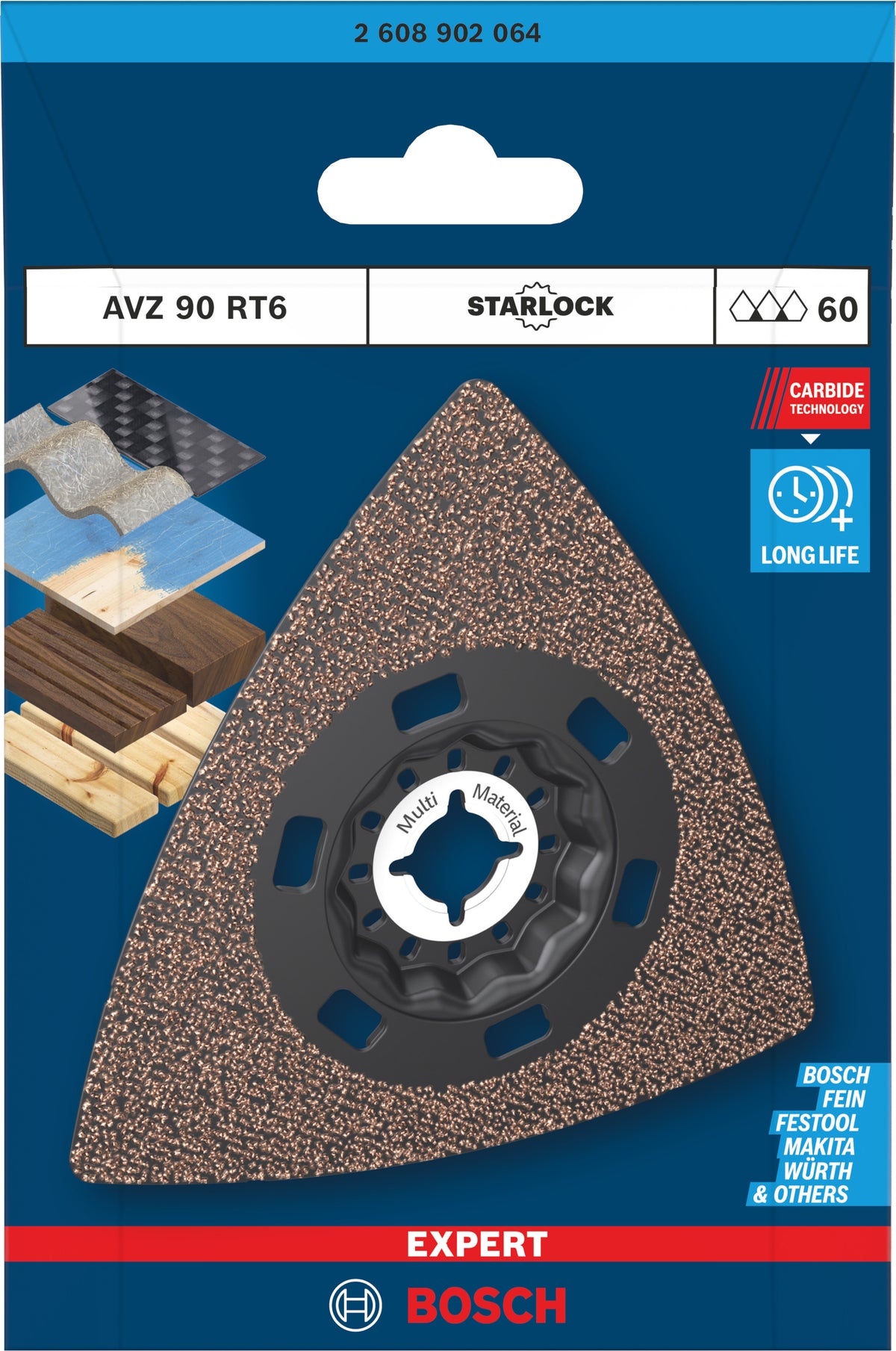 BOSCH EXPERT Plateau ponçage AVZ 90 RT6 90mm - 2608902064