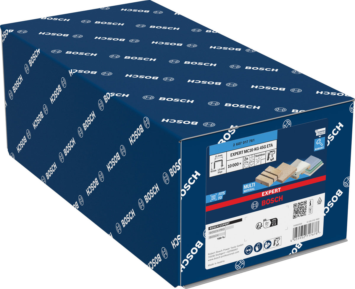 BOSCH EXPERT Agrafes couronne MC16-KG galvanisées - 2607017758