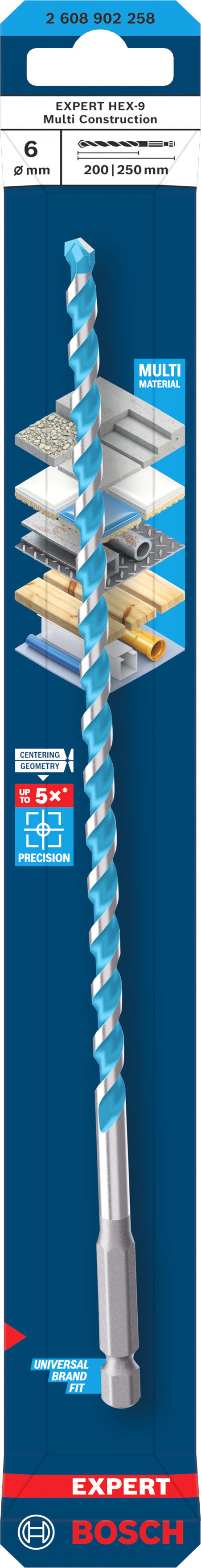 BOSCH EXPERT Foret multi-matériaux HEX-9 - 2608902248