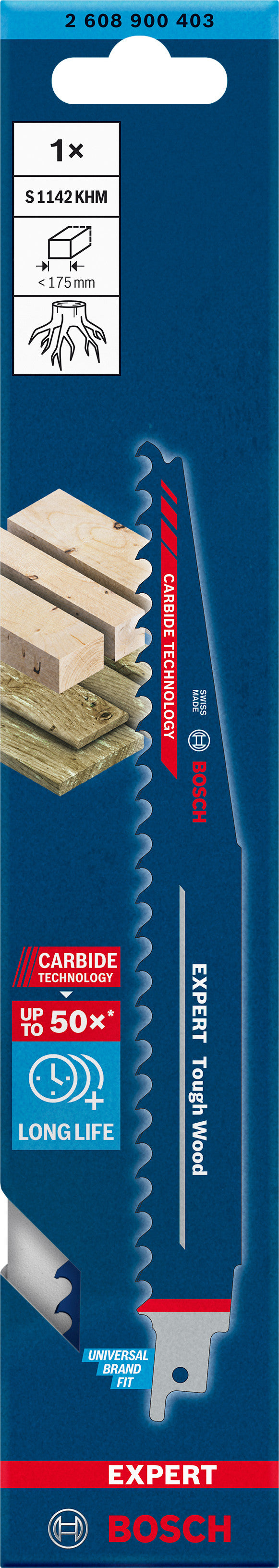 BOSCH EXPERT Lames sabre bois S 1142 KHM - 2608900403