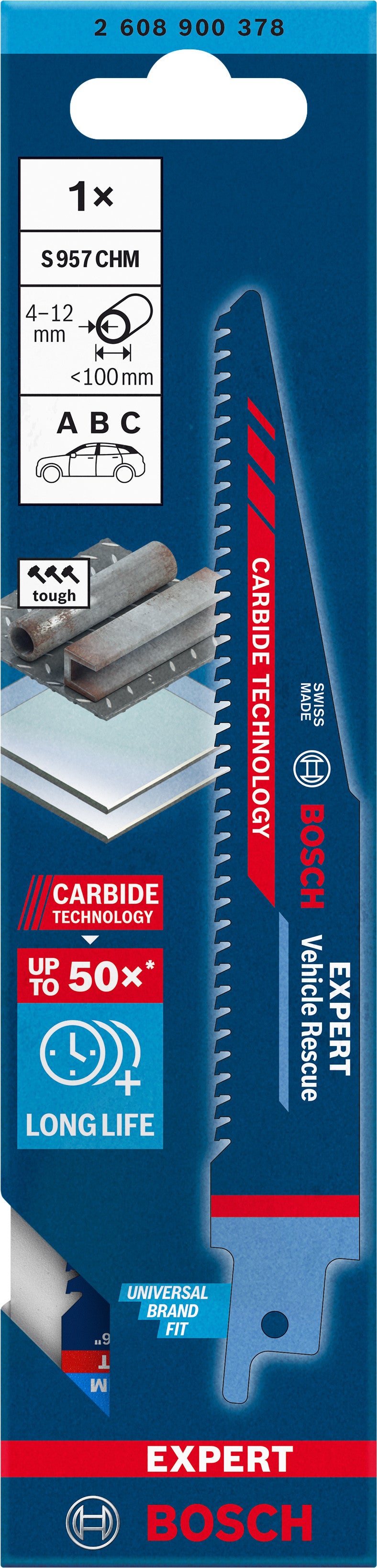 BOSCH EXPERT Lames sabre désincarcération S 957 CHM - 2608900378