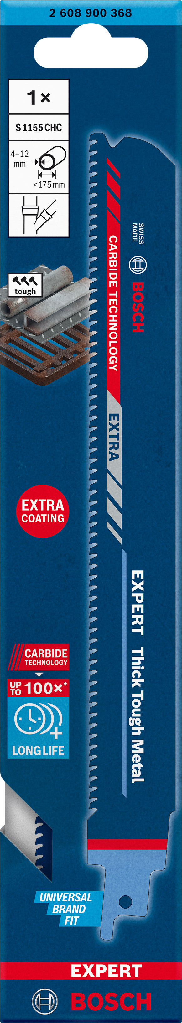 BOSCH EXPERT Lames sabre métal S 1155 CHC - 2608900368