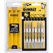 Coffret 10 lames scie sauteuse xpc dt2296 dewalt