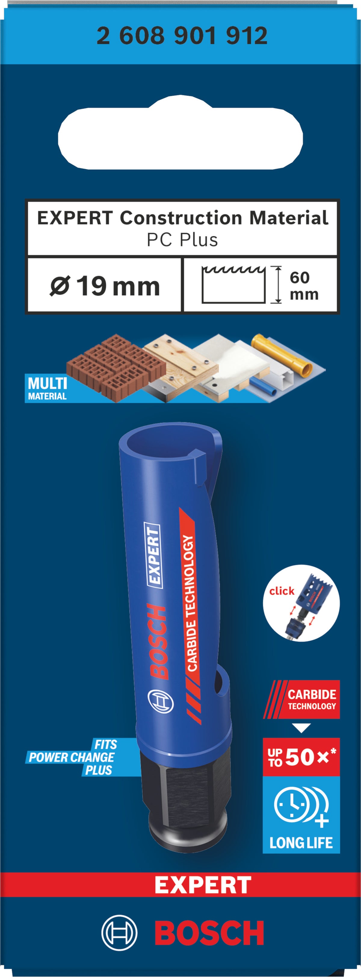 BOSCH EXPERT Scie trépan Construction Material PC Plus - 2608901912