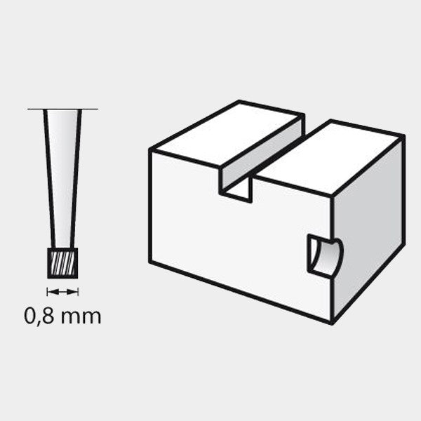 Pointes à graver 0.8mm 26150108ja dremel