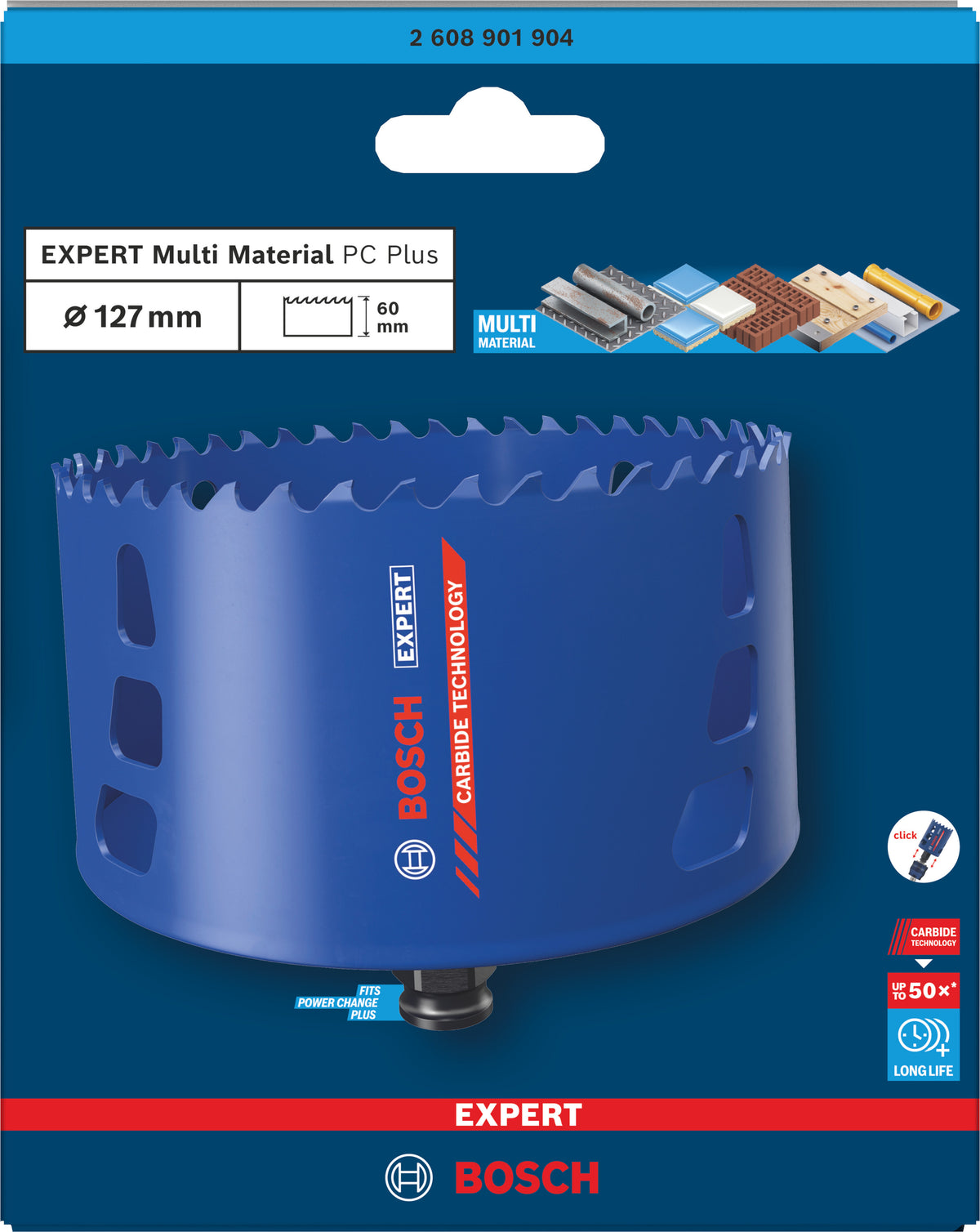 BOSCH EXPERT Scie trépan Multi Material PC Plus - 2608901879