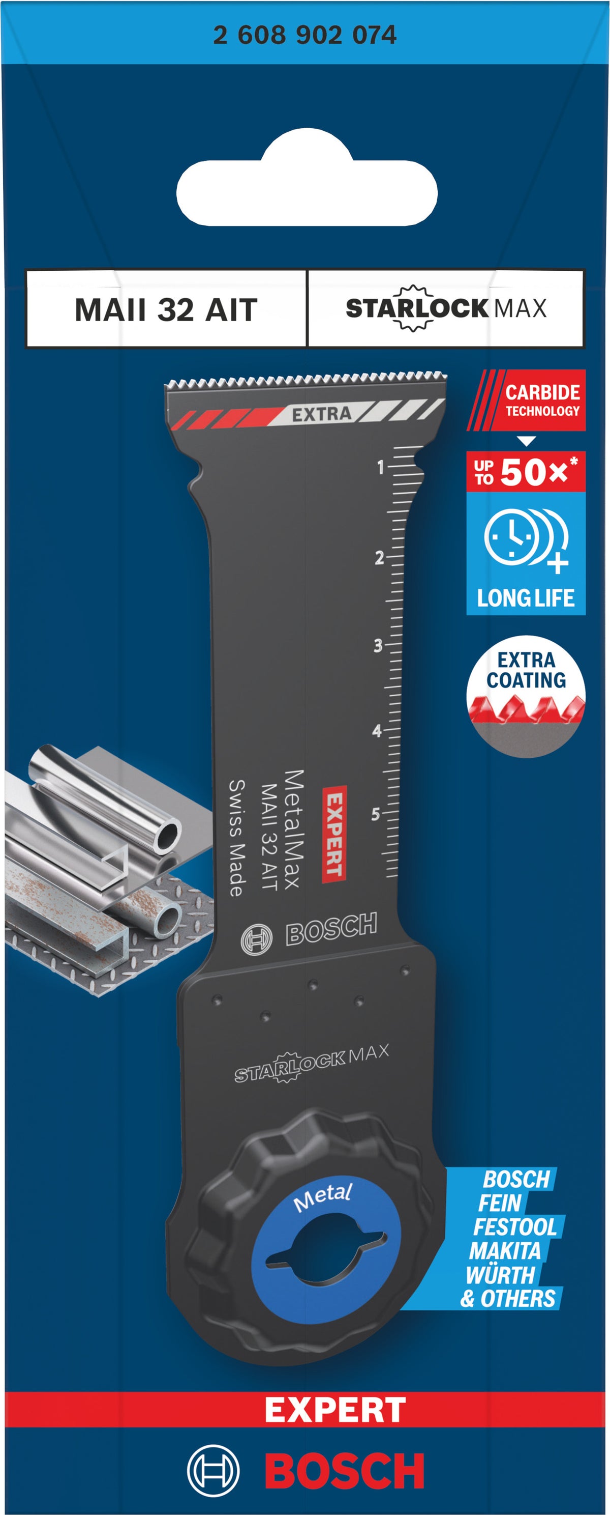 BOSCH Expert Lame Oscillant ST-Max Métal 32x70 MAII32AIT - 2608902074