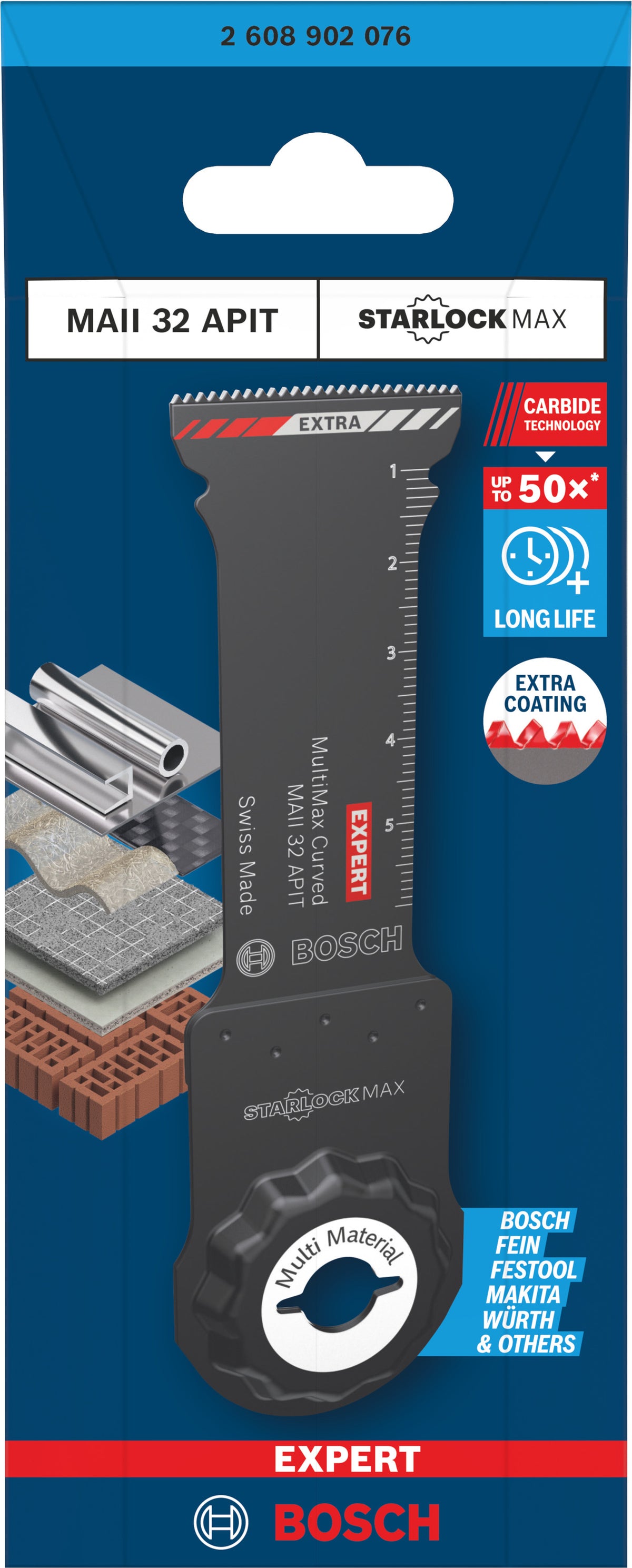 BOSCH Expert Lame Oscillant ST-Max Métal 32x70 PAIZ32AIT - 2608902076