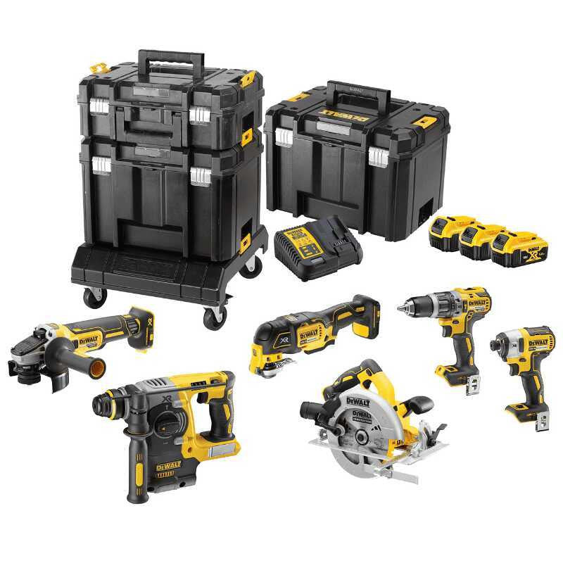 DEWALT Kit 6 outils 18V 3x5Ah XR TSTAK - DCK685P3T-QW