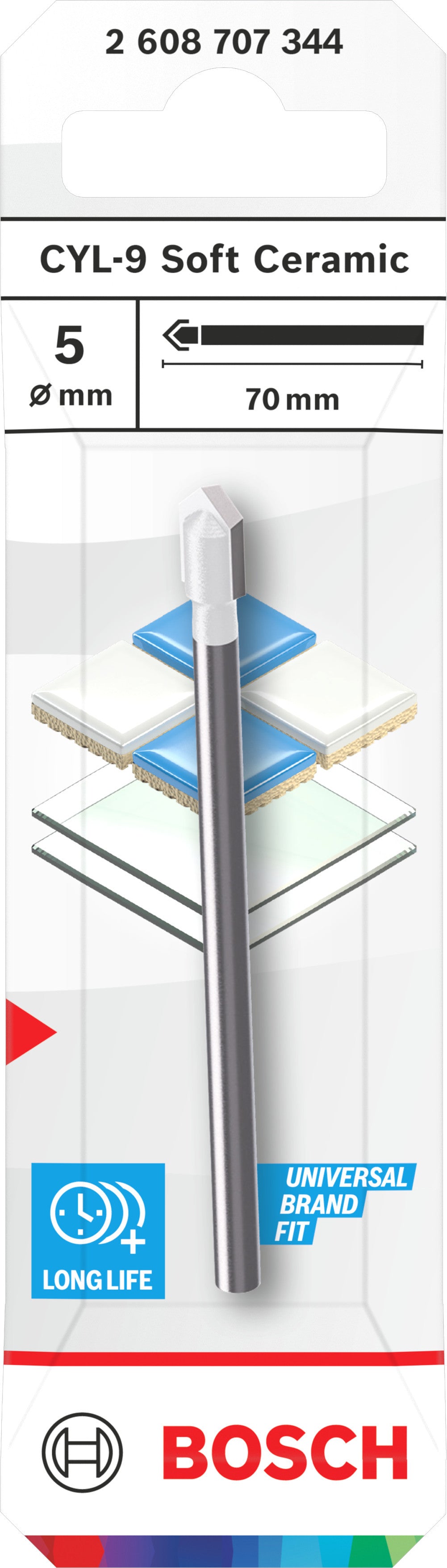 BOSCH Foret à carrelage Soft Ceramic - CYL-9