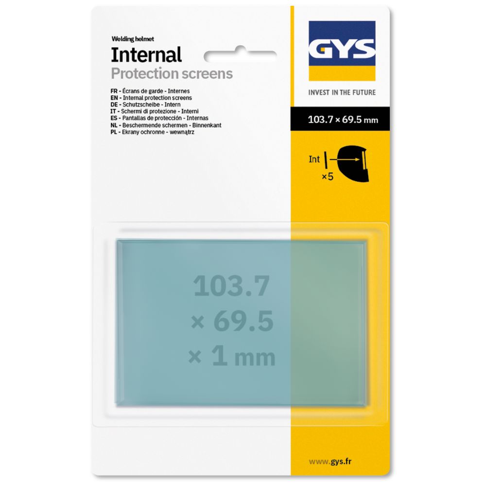 Lot de 5 écrans intérieurs GYS ZEUS / ERGOTECH 043695