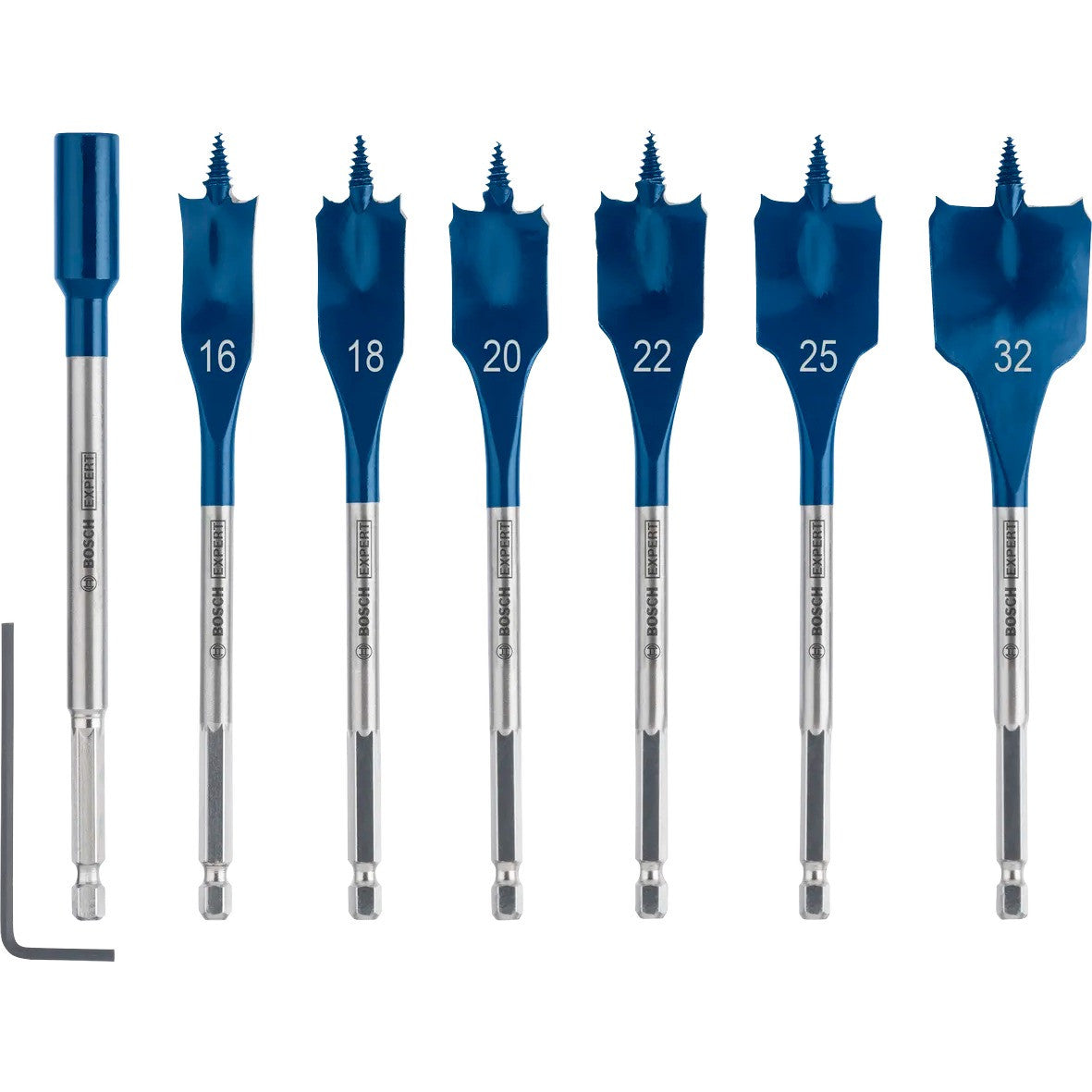 BOSCH EXPERT 7 Mèches Bois Self Cut Speed Ø16-32x152mm - 2608902110