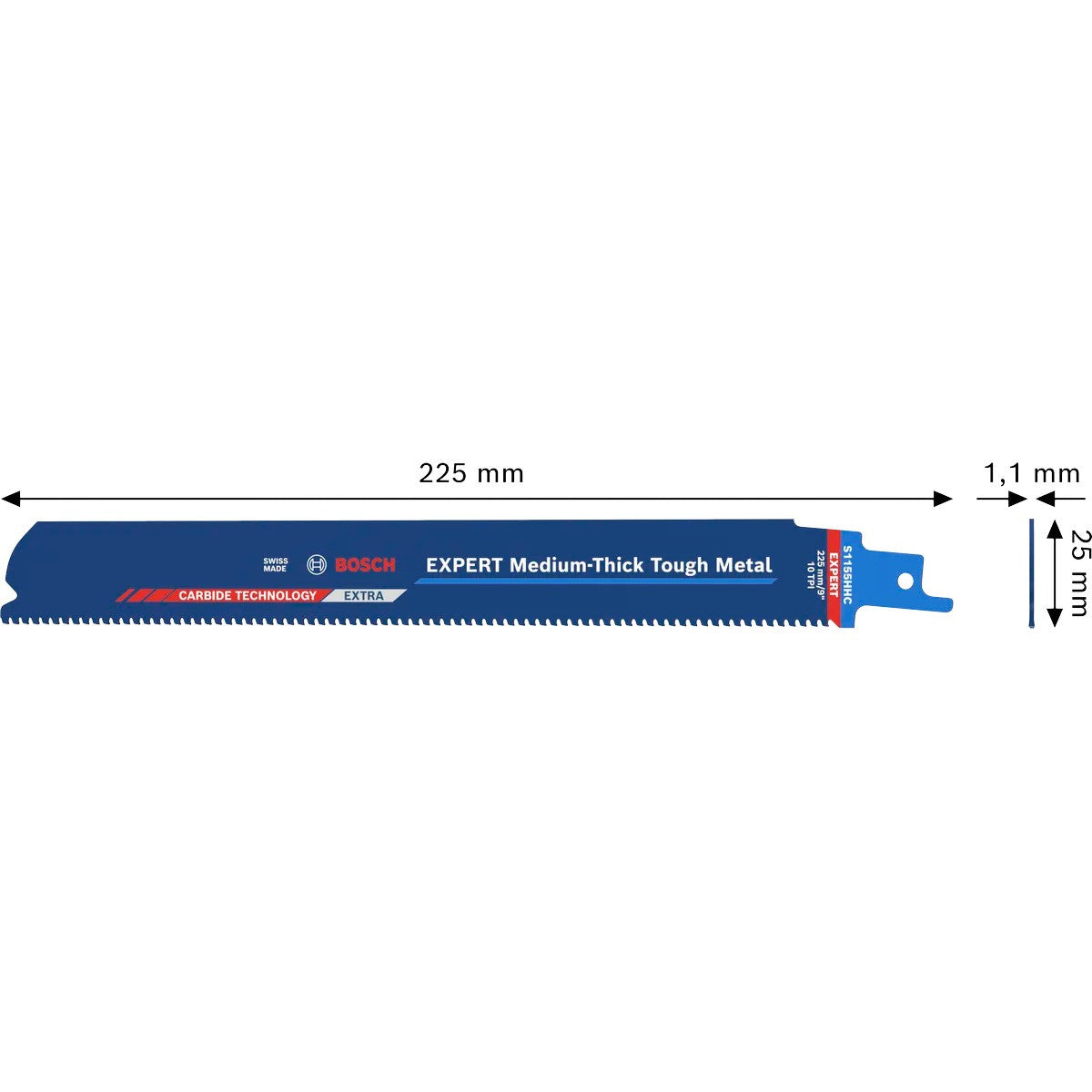 BOSCH EXPERT Lames scie sabre métal S 1155 HHC